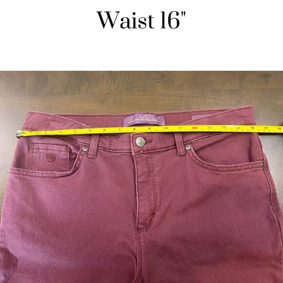 EUC Gloria Vanderbilt Amanda Jeans Purple Size 12 Short Women's Stretch Denim - Picture 3 of 9